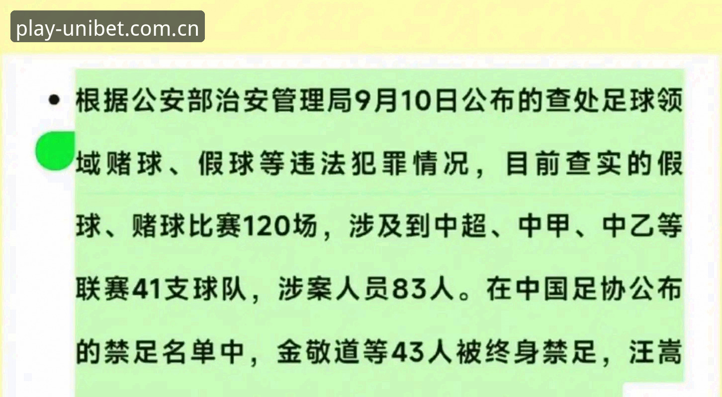 UNIBET iOS版官方下载 中国足协第三批禁足名单出炉,行业整顿最新动态引发关注